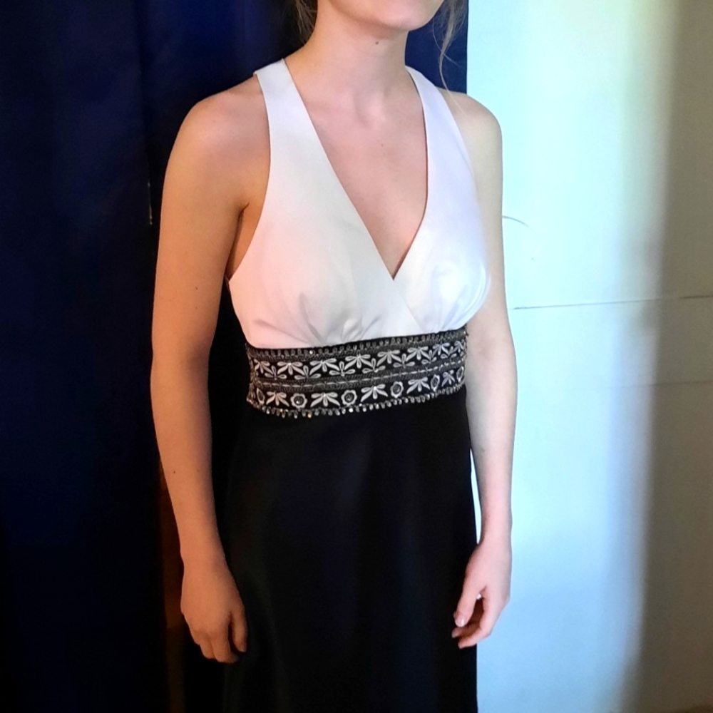 Dave and Johnny by Laura Ryner dress! Size 3/4 in Navy Blue and White - Picture 1 of 4